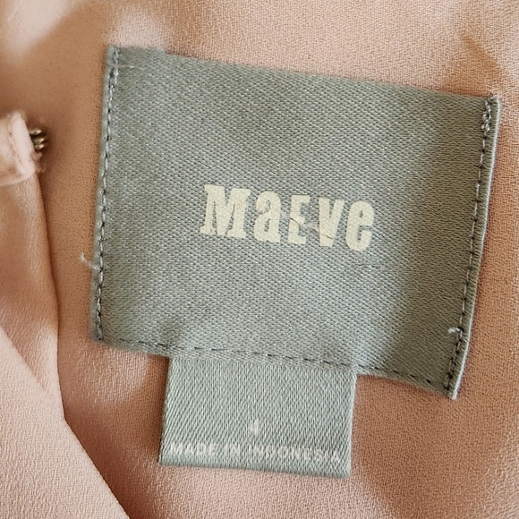 Maeve Anthropologie Pastel Pink Mesh Lace Panel Tank Top Shell Blouse Office - Picture 8 of 12